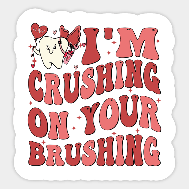 Dental Valentines, Valentines Day, Dental Hygienist, Dental Assistant Sticker by artbyhintze